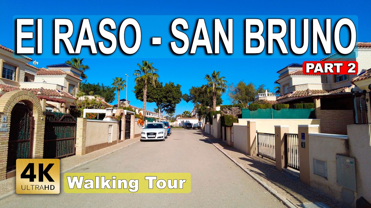 El Raso - San Bruno, part 2 - Costa Blanca | Spain - Walking tour 2025 [4k 60fps]