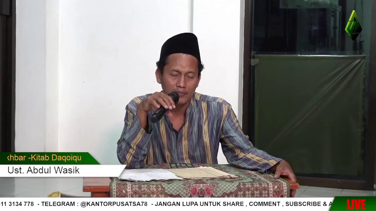 Pengajian Malam Senin -Kitab Daqoiqul Akhbar  - (18-01-2026)