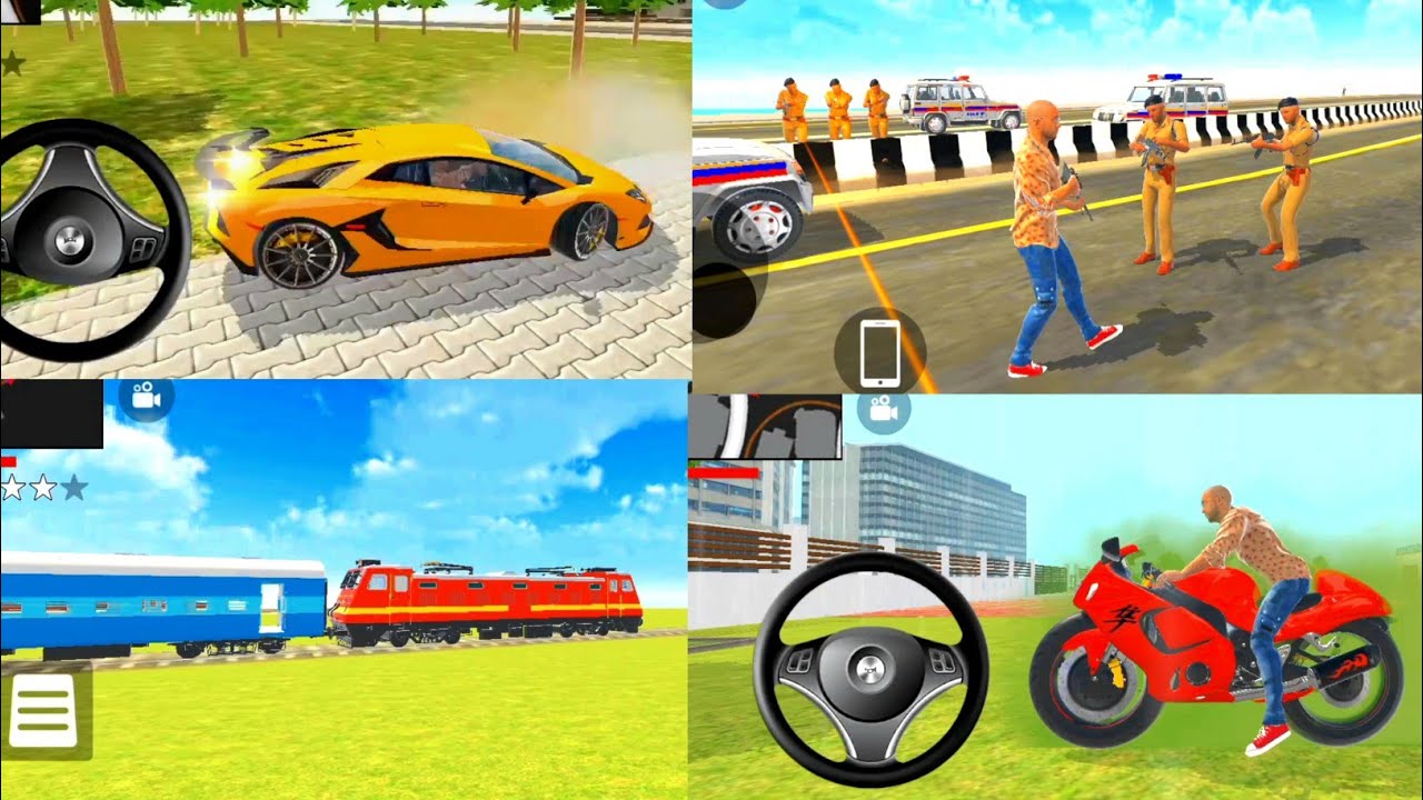 Crazy 😱 Car Collections 💥 Franklin fighting with police 🚨 and killed police👮 Indian Theif Auto Sim💥
