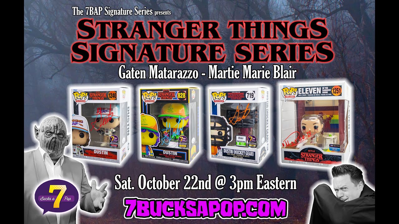 Stranger Things Funko Pops signed by the Original Actors?!