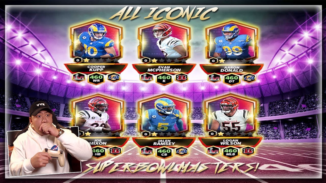 ALL SUPERBOWL ICONIC MASTER GAMEPLAY!! MADDEN MOBILE 22 ICONIC GAMEPLAY TOO SUPER!!