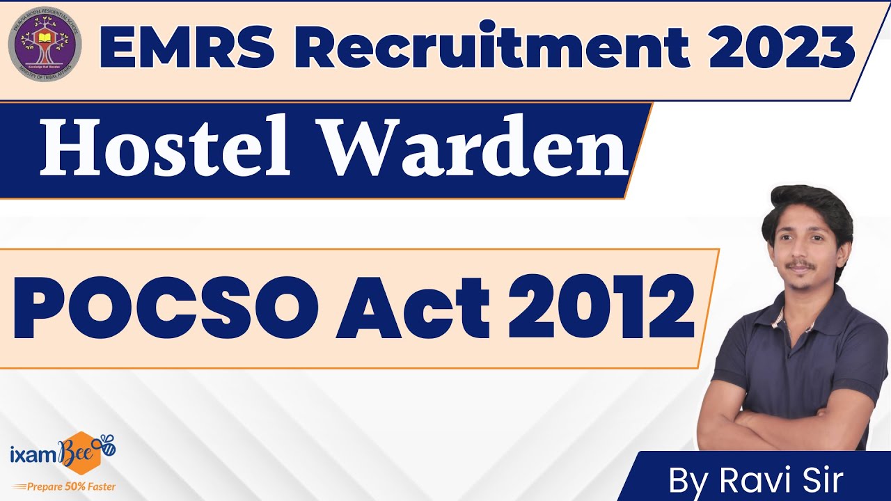 EMRS 2023 | POCSO Act | The Protection of Children from Sexual Offences Act, 2012 | By Ravi Sir