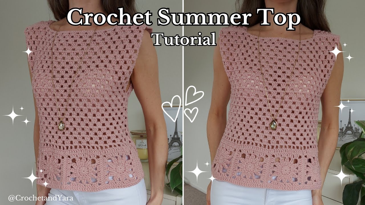 Easy Crochet Summer Top ❤️ | Crochet Tank Top | Step-by-Step Tutorial | Crochet & Yara