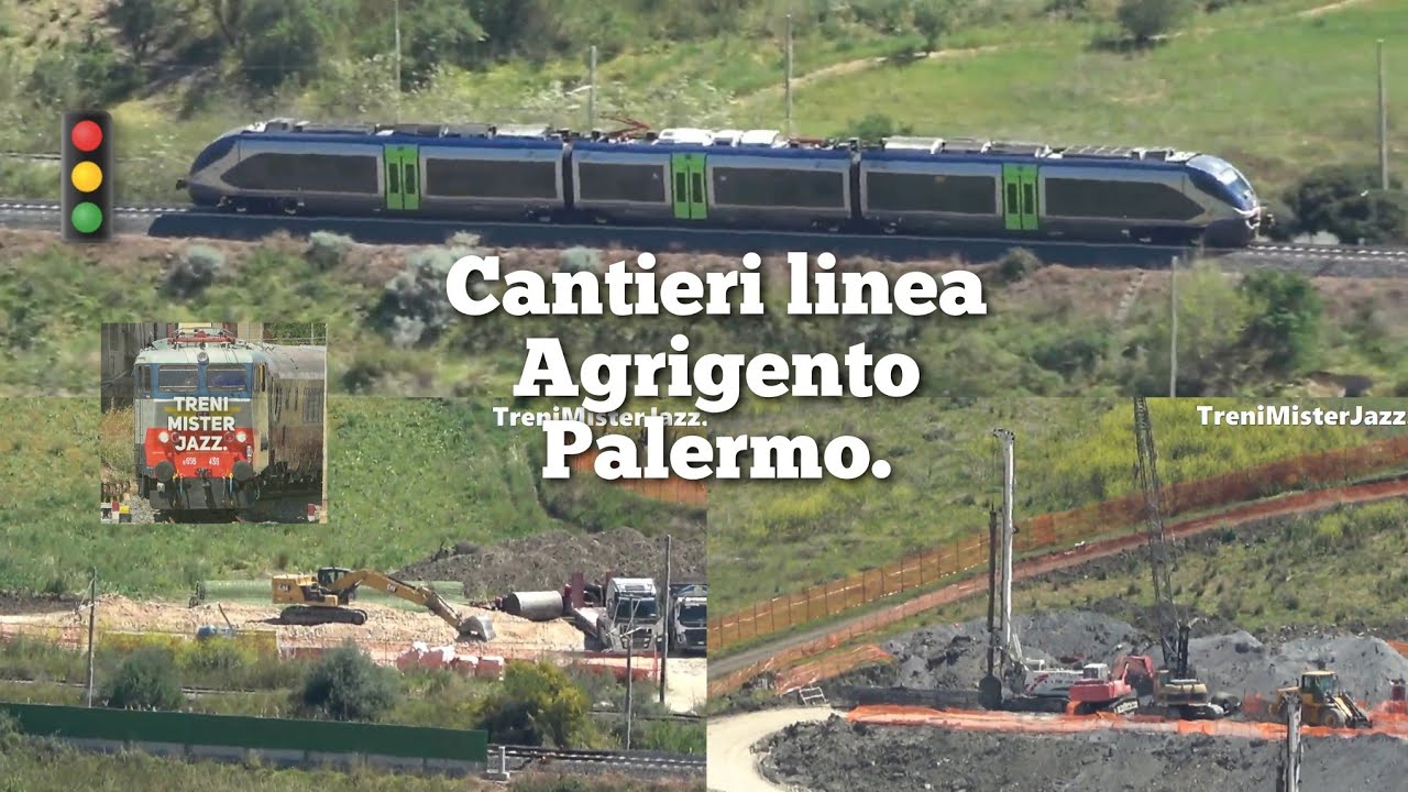 Grandi lavori per la nuova galleria a doppio binario da 20 km sulla linea ferrata Palermo-Agrigento.