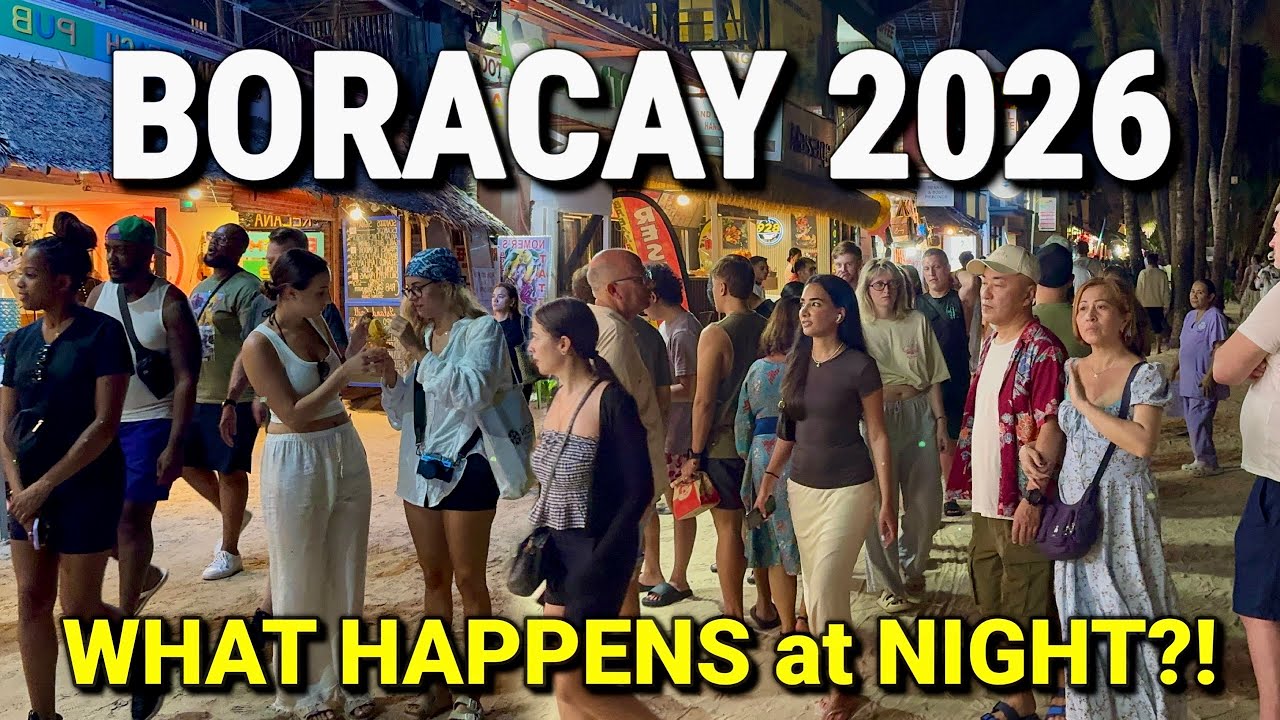 What Happens in BORACAY PHILIPPINES at NIGHT? 🇵🇭Station 3 to 1 Nightlife Walking Tour 2026