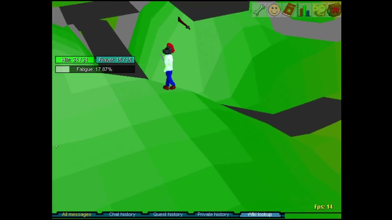 Dreamcast RuneScape Classic - Landscape Navigation Testing