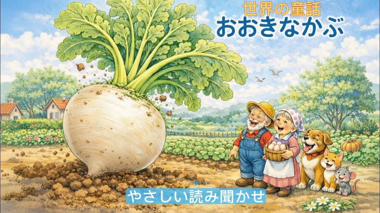 【読み聞かせ】おおきなかぶ｜世界の童話（やさしい朗読）(大きな株)