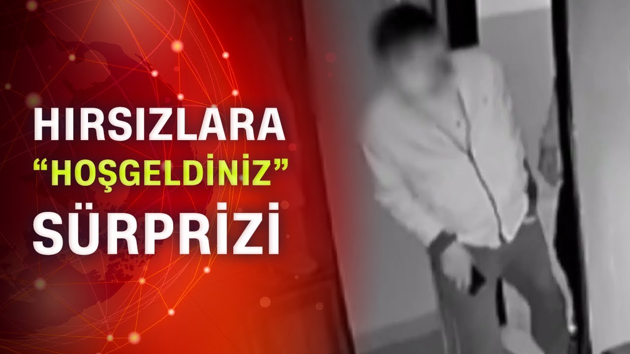 Eve giren hırsızlar sert kayaya çarptı