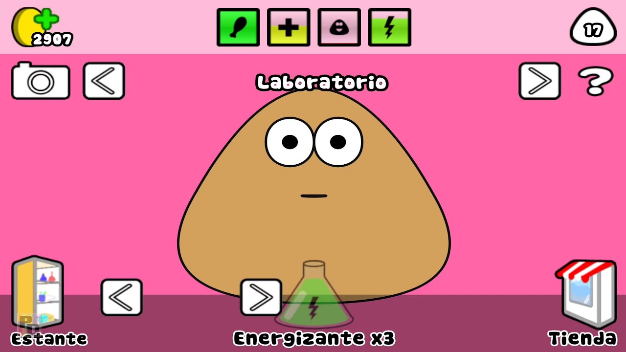 POU - Juego de Pou con pantalla completa.