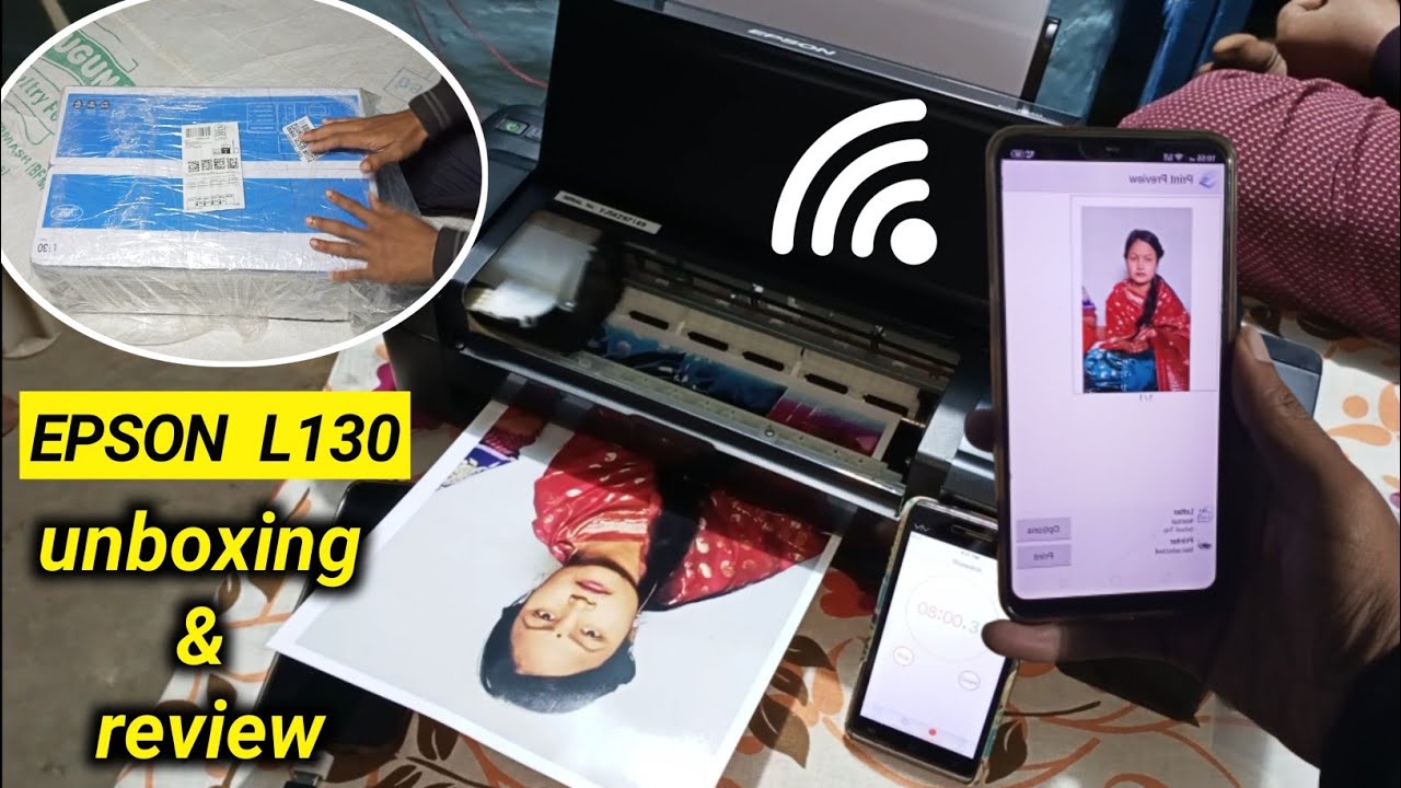 EPSON L130 printer unboxing and review / best photo printer - hindi