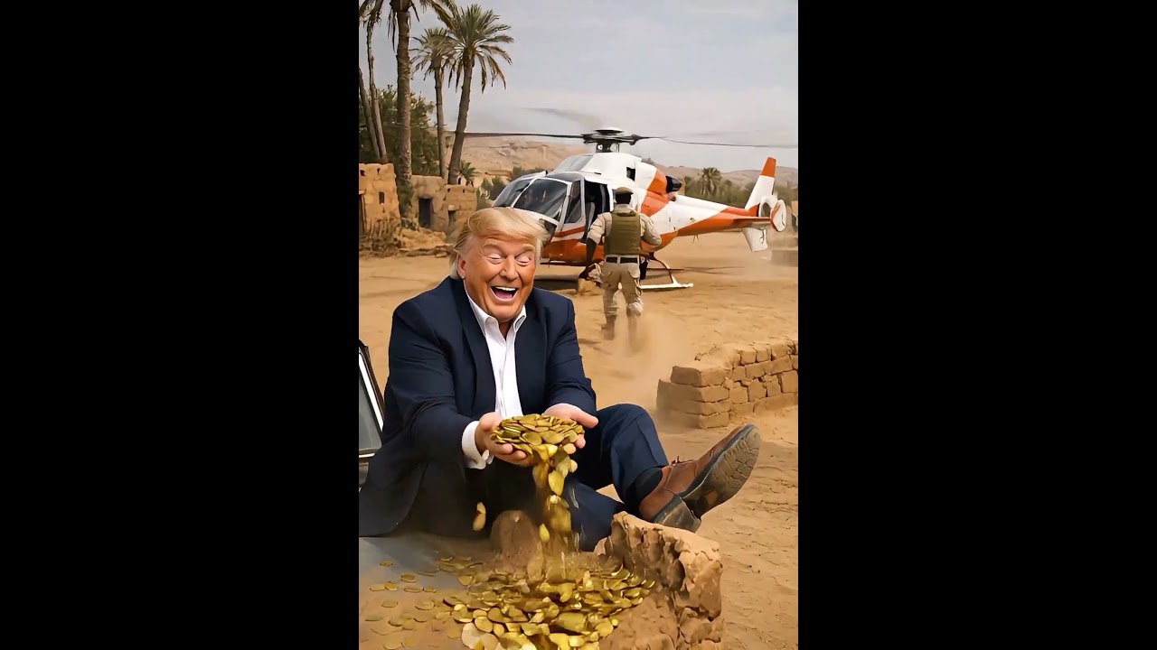 Ibrahim Tr&agrave;or&eacute; vs Trump gold wall funny drama 🚁😂🚗 #politicalsatire