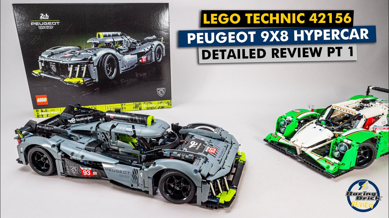 LEGO Technic 42156 Peugeot 9x8 подробный обзор сборки, часть 1