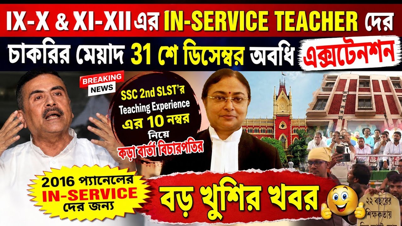2016 in-service teacher দের 31 শে ডিসেম্বর অবধি ডেট এক্সটেনশন/slst news update today/ ssc slst news
