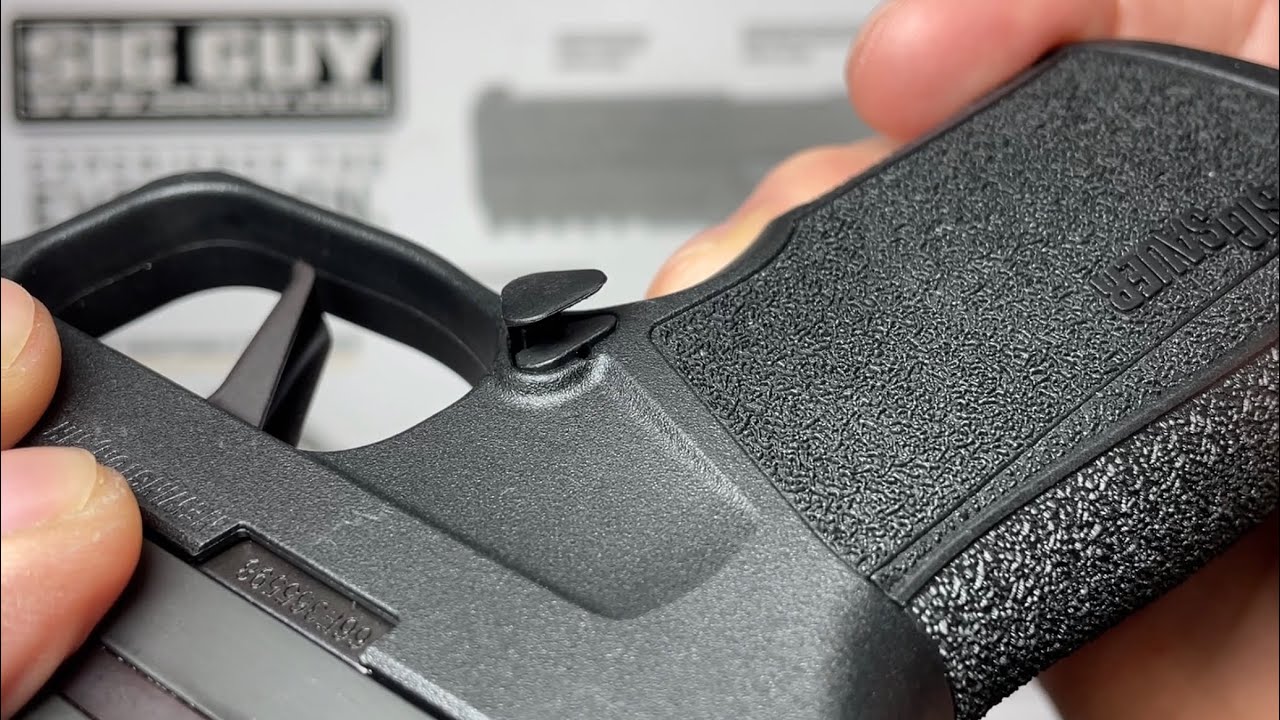 SIG Sauer P365 xMacro magazine release removal and installation