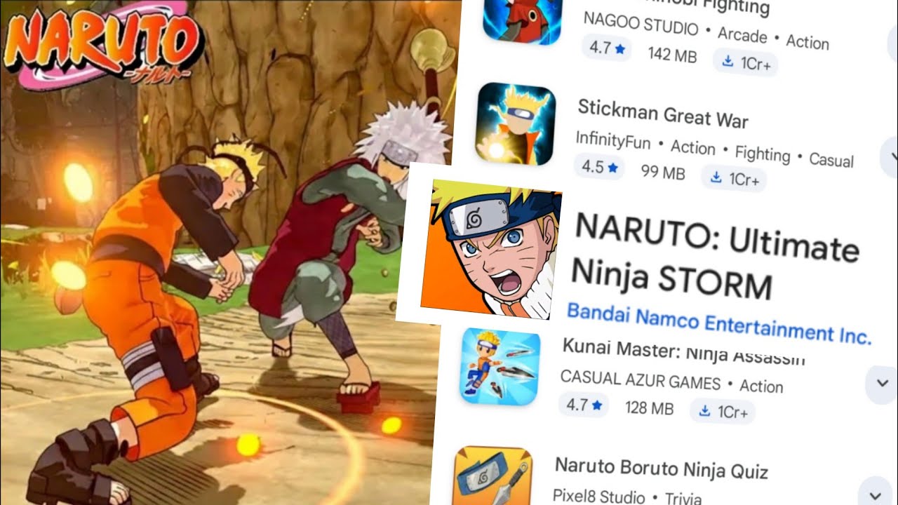 The best, or the worst Naruto games from (Play Store)