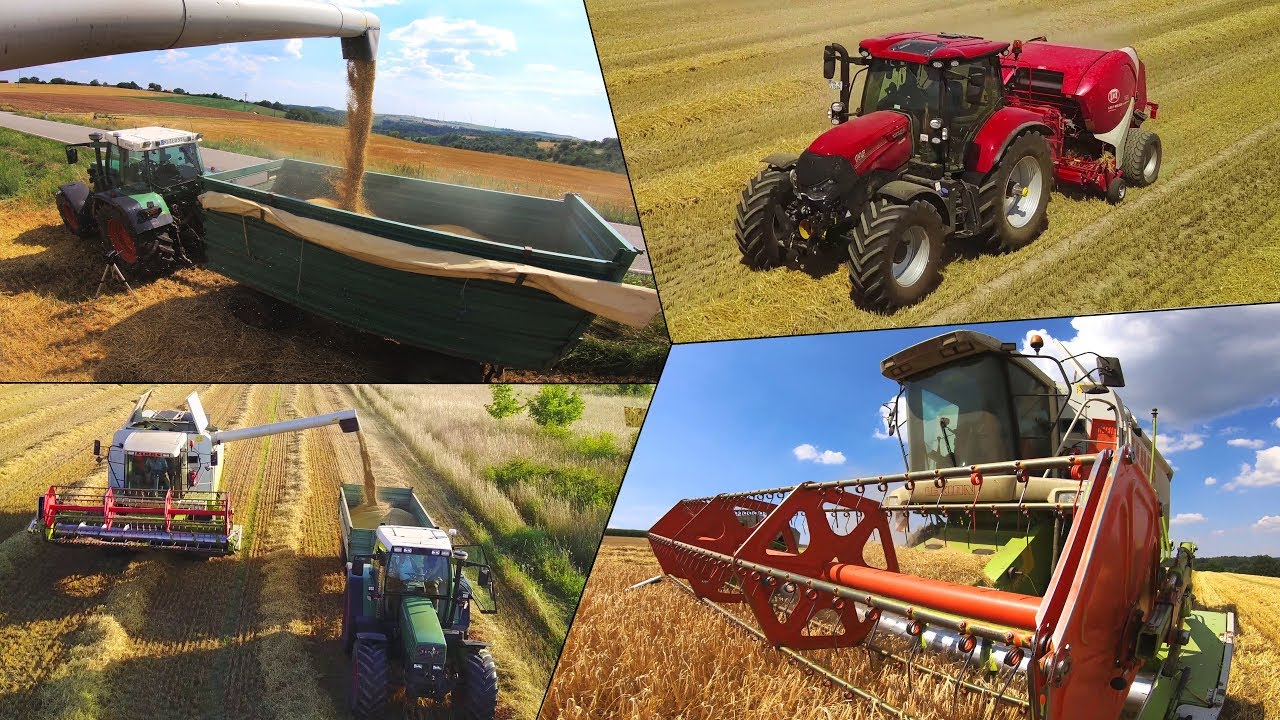 Sommer 2018 - DIE ERNTE bei Pf&auml;lzer Agrarvideos BEST OF 2018 Teil 2 LEXION 405