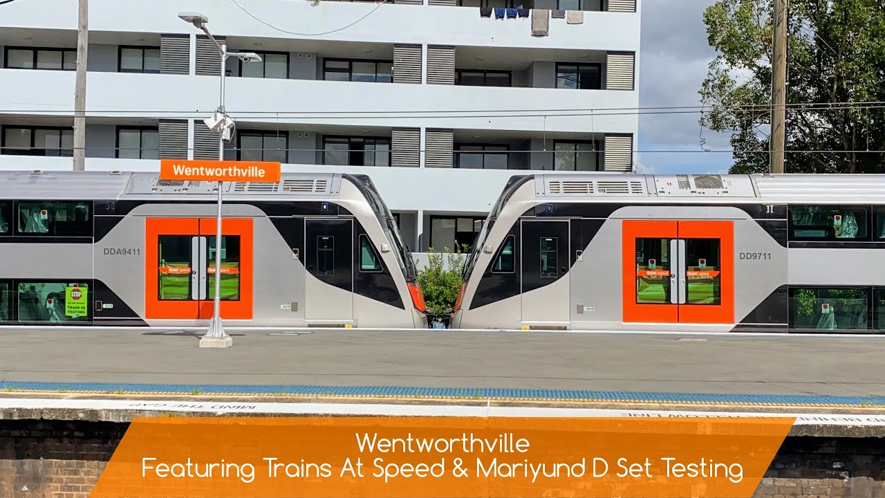 Sydney Trains Vlog 1834: Wentworthville - Featuring Trains at Speed & Mariyung D Set Testing