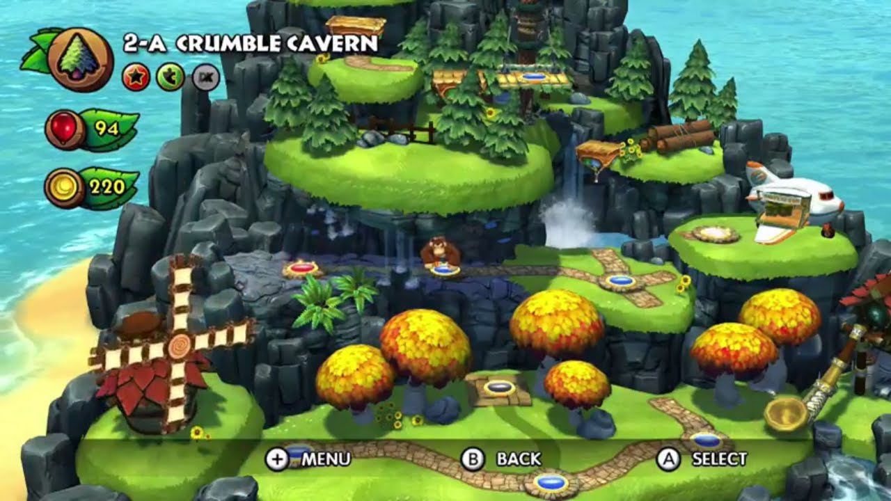 Donkey Kong Country: Tropical Freeze | 2-A Crumble Cavern