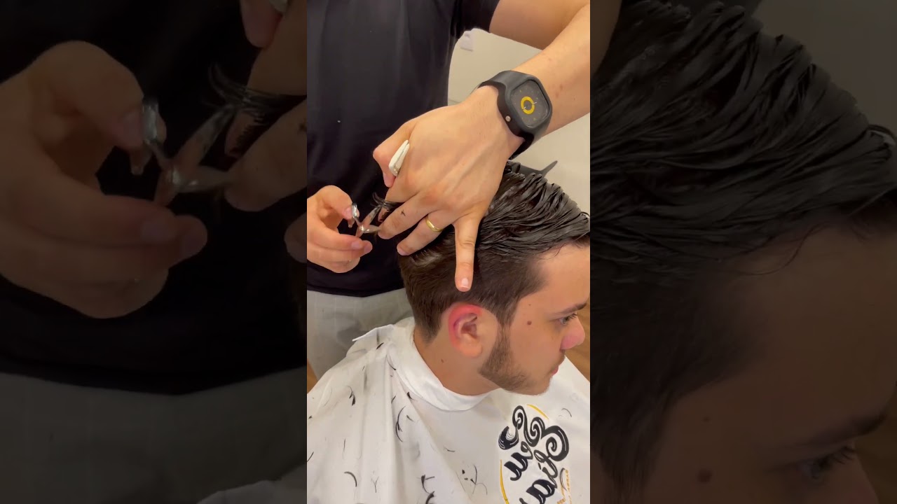 Passo a passo conex&atilde;o na tesoura | Corte social dia a dia  #barbearia #barber #cortemasculino