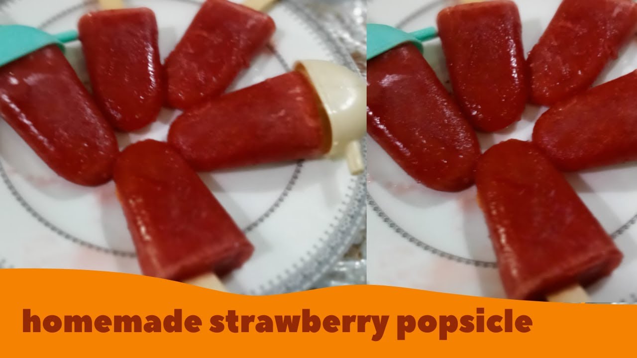 homemade 3 ingredients healthy popsicle@nishat kitchen&Remedies