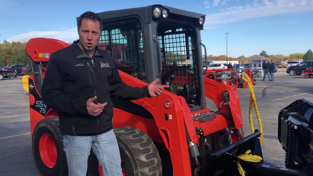 SnowFire Skid Steer Snow Plow Oscillation - 6 Degrees