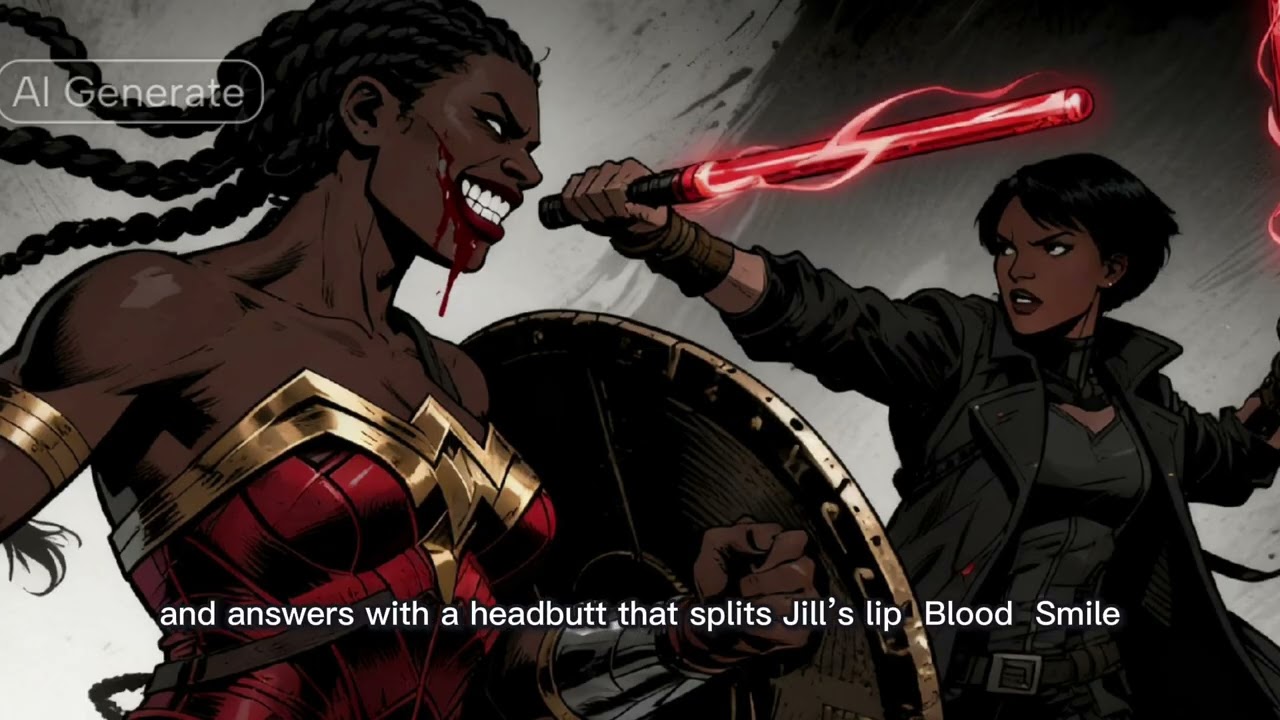Brown Hornet and Nubia vs Crimson Avenger and Blue Marvel