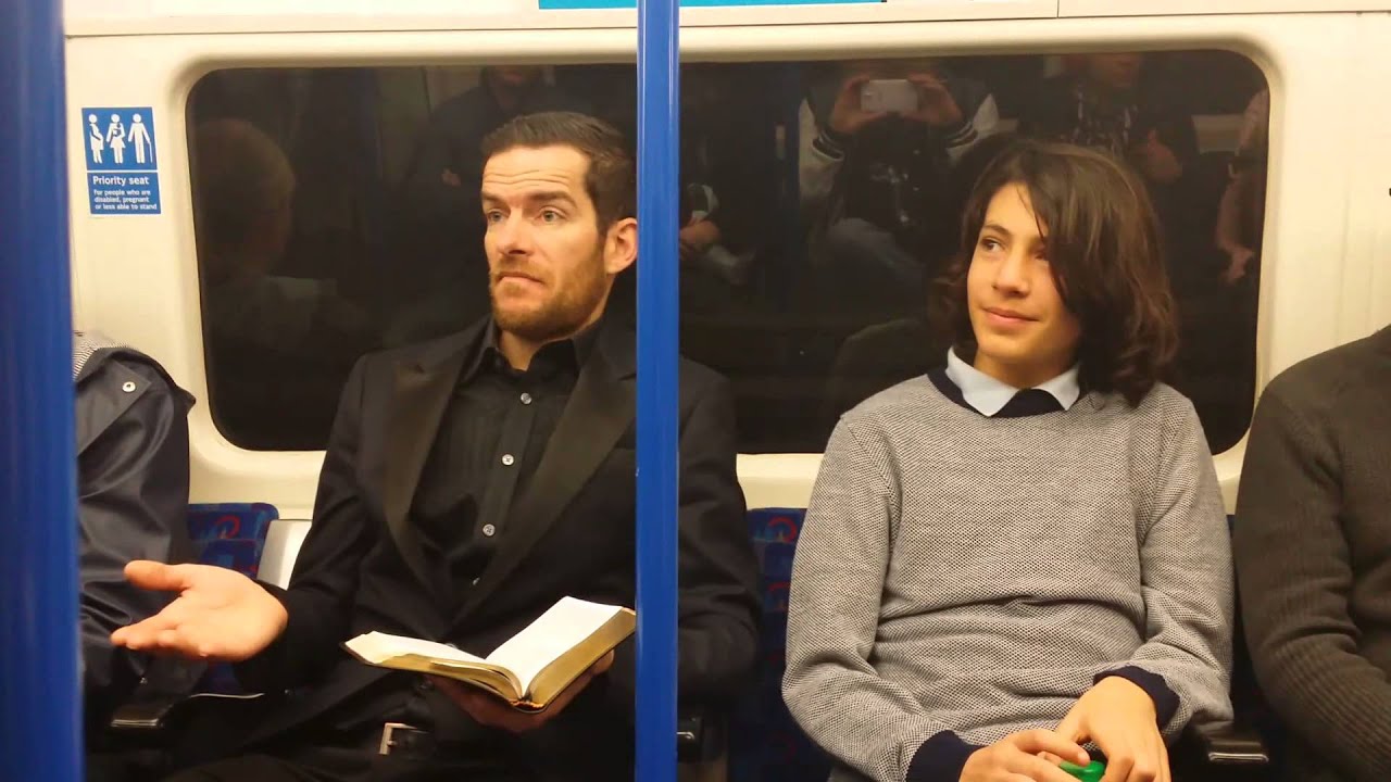 Ex-Homeless Preacher Ministering In London Underground 2015.