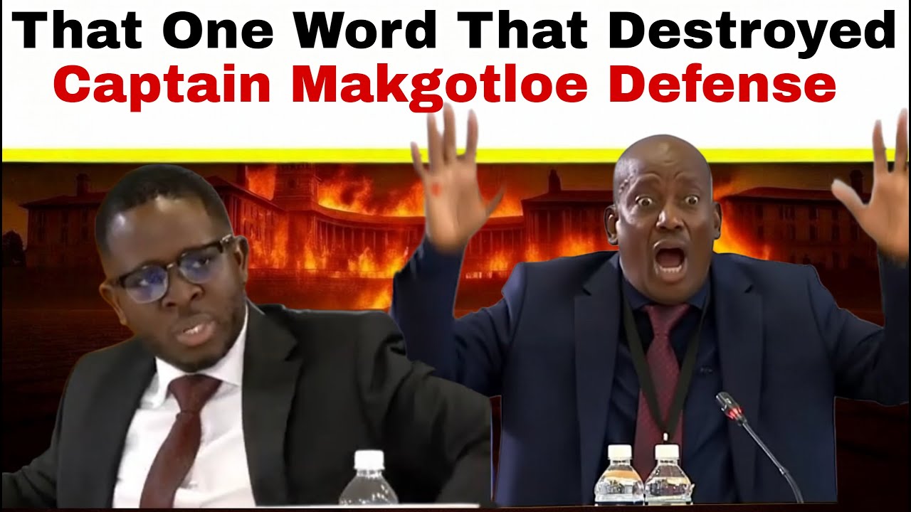That ONE Word Captain Makgotloe Mistakenly Said That DESTROYED His Defense at The Commission