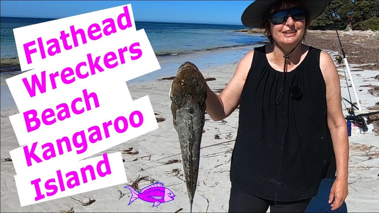 Wreckers Beach Fishing for Flathead on Kangaroo Island South Australia