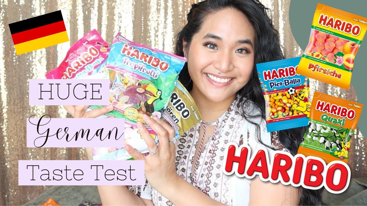 🇩🇪 HUGE German Haribo Gummy Taste Test + Ranking Them! SO Many Cool Flavors! 🍬 | Simply Rose Lynne