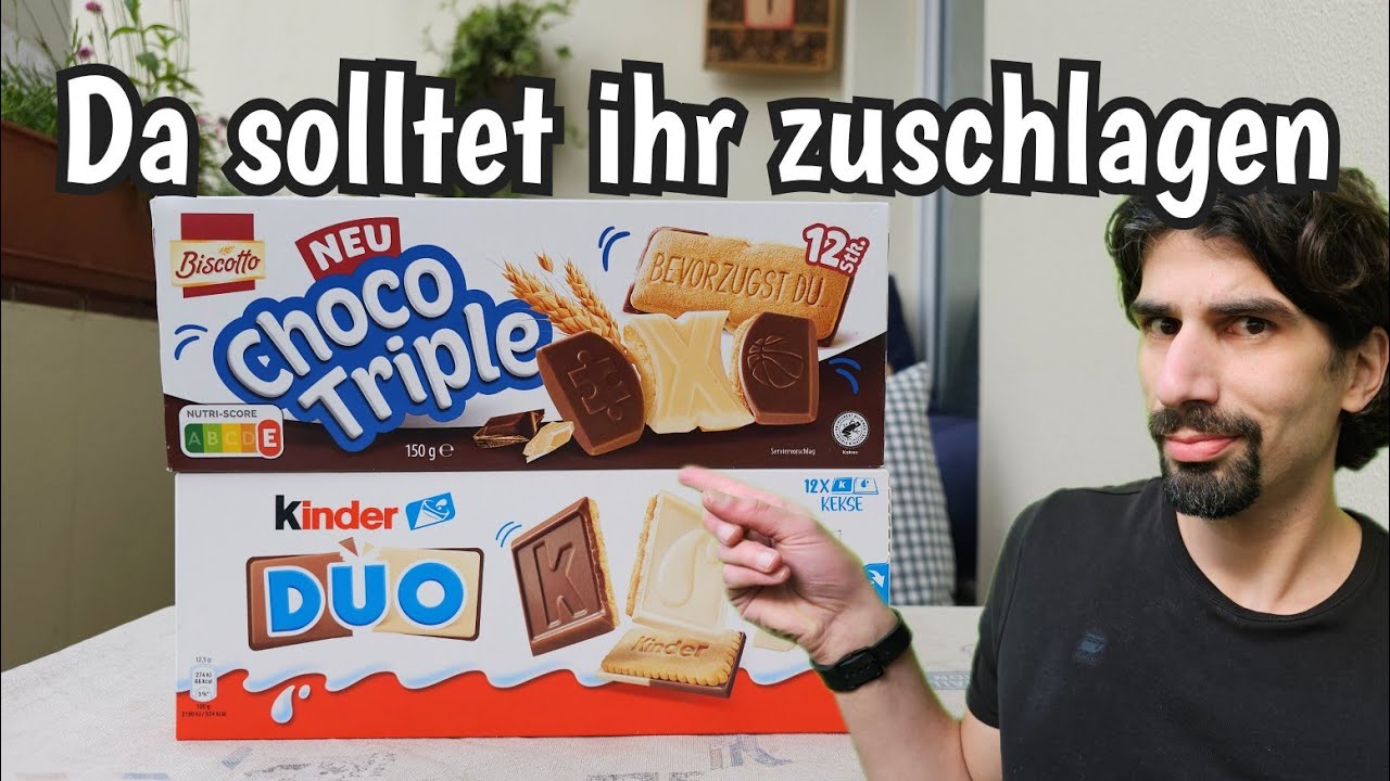 ALDI mag Dreier: Choco Triple oder Ferrero kinder Duo Kekse?