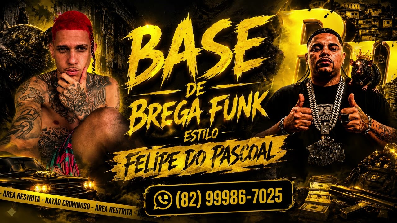 BASE DE BREGA FUNK - USO LIVRE ESTILO PARA COMPOR - FELIPE DO PASCOAL - (PG NO BEAT) 2026 PIQUE