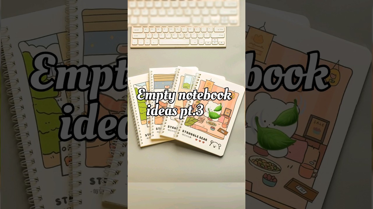 Empty notebook ideas pt.1 🍃🌿 . (FLASH WARNING ⚠️) #shorts #aesthetic #fypシ #notebook #ytshorts