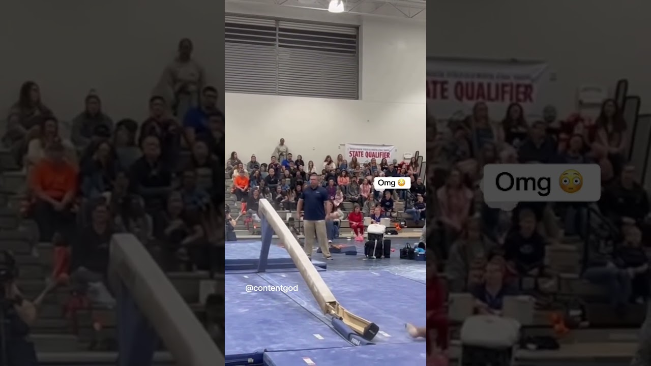 600 Pound Woman Breaks Balance Beam #shorts