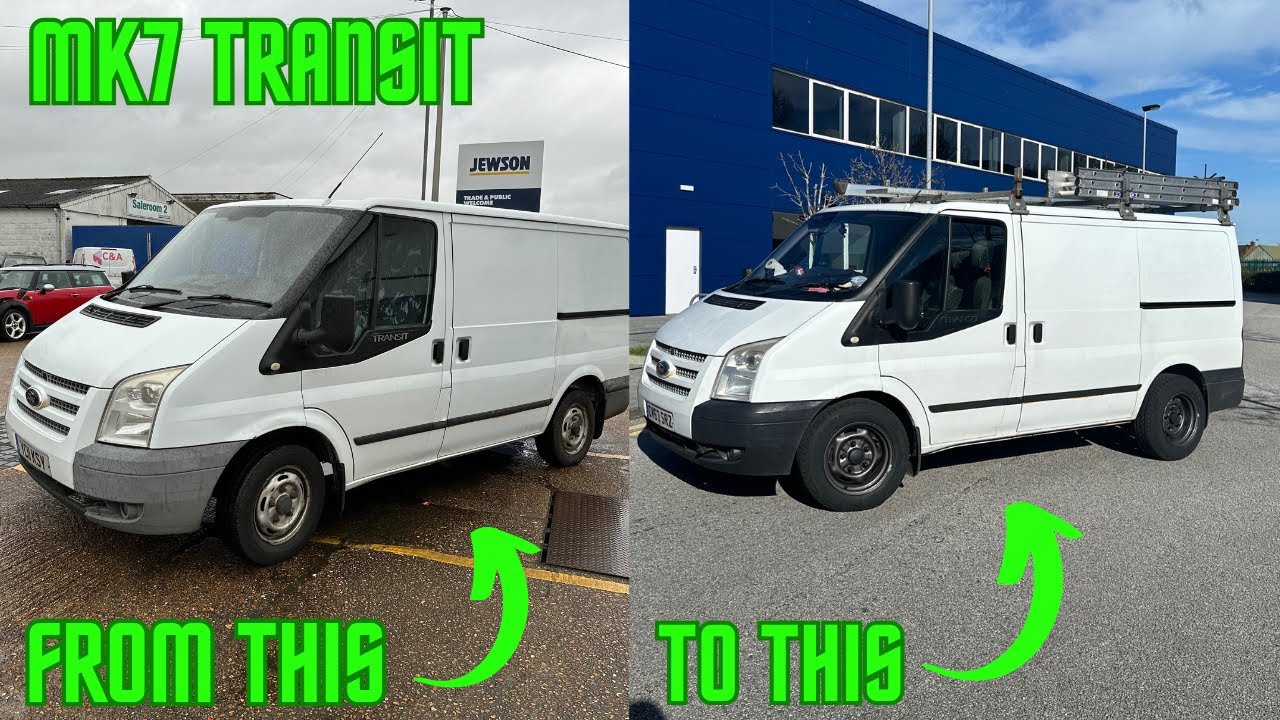 Модификация моего Ford Transit Mk7 с полосчатыми стальными дисками. Восстановление бампера.