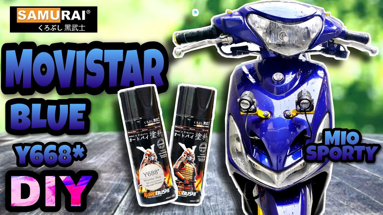 How to Repaint Motorcycle Flairings | Samurai MovistarBlue | DIY| Unboxing | MIOSporty | KentoykenTV