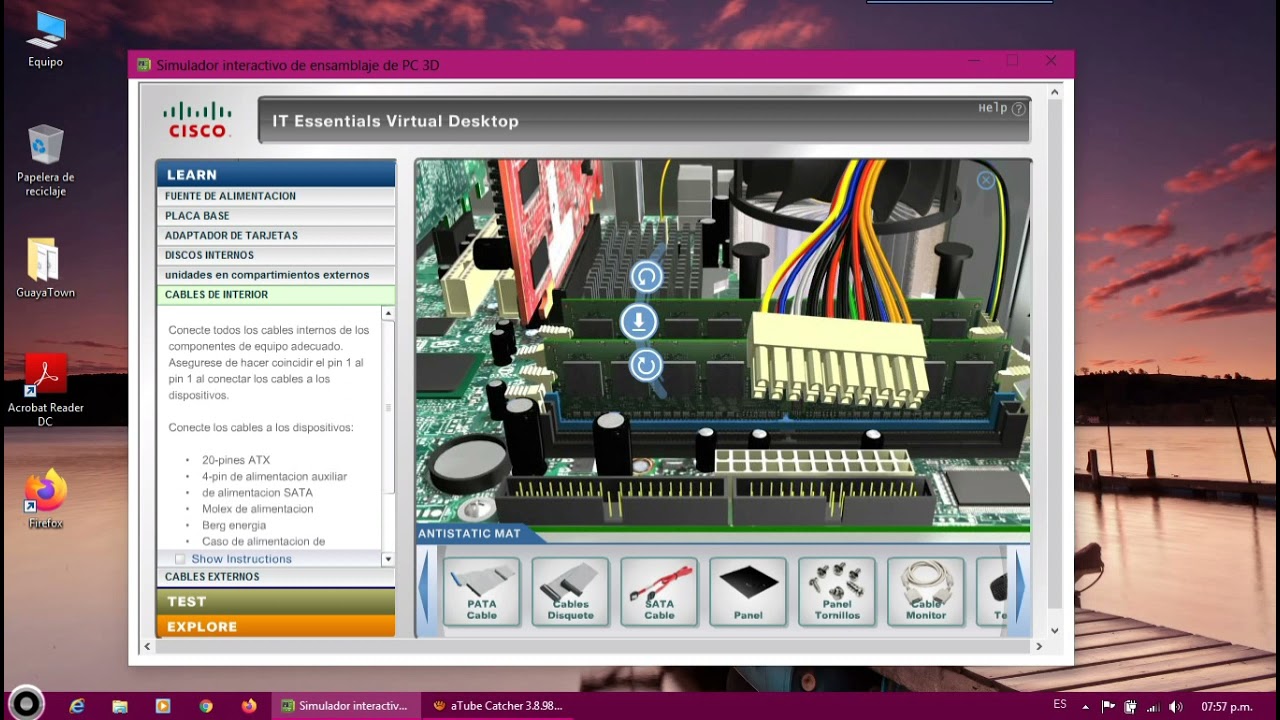 Simulador de Ensamblaje de Pcs de Cisco