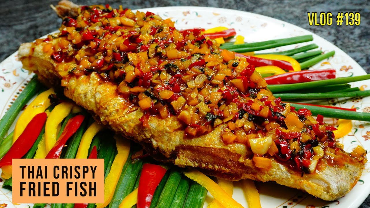 Fried Fish with Chili tamarind Sauce | Thai Crispy Fish With Chilli tamarind Sauce  #luv4foodntravel