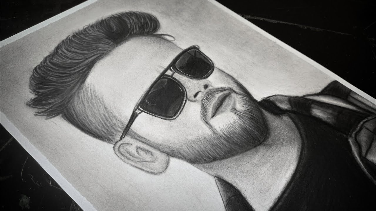 Elvish Yadav Drawing | Pencil Sketch Tutorial 🔥😍 @TheSocialFactory