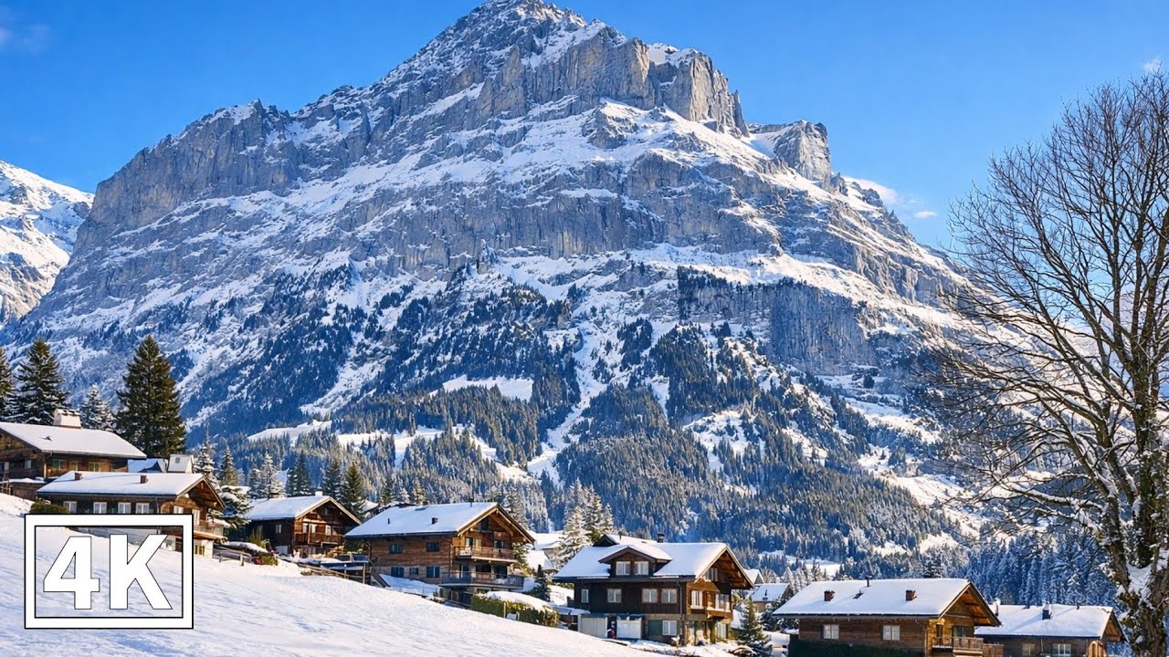 Grindelwald’s Stunning Scenery Revealed | Dreamlike Alpine Town in Switzerland | 4K