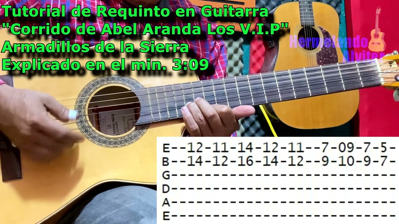 Corrido de Abel Aranda ( Los V.I.P ) -Tutorial de Requinto con Guitarra - Armadillos de la Sierra