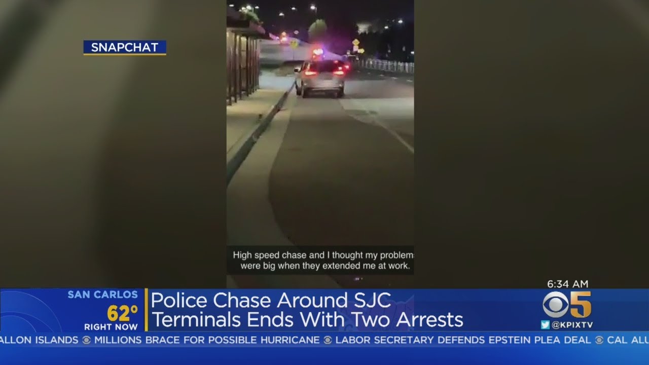 High Speed Chase Ends At Mineta San Jose International Airport