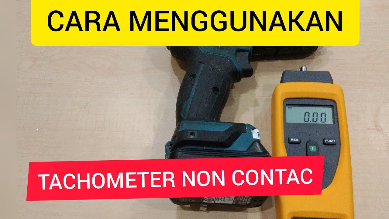 Cara mudah menggunakan Tachometer non contact fluke 931