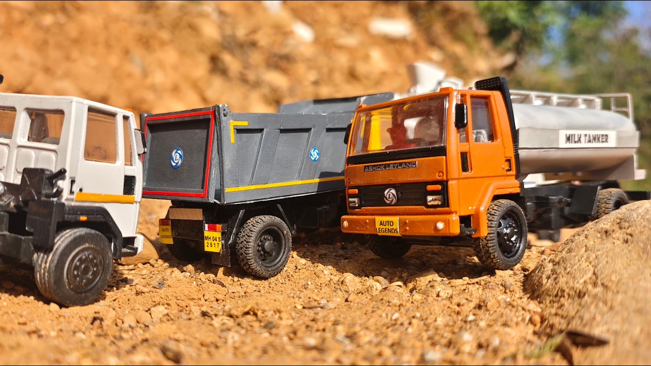 Модифицированные игрушечные грузовики Centy Toys Ashok Leyland | Молоковоз | Видео о грузовиках |...