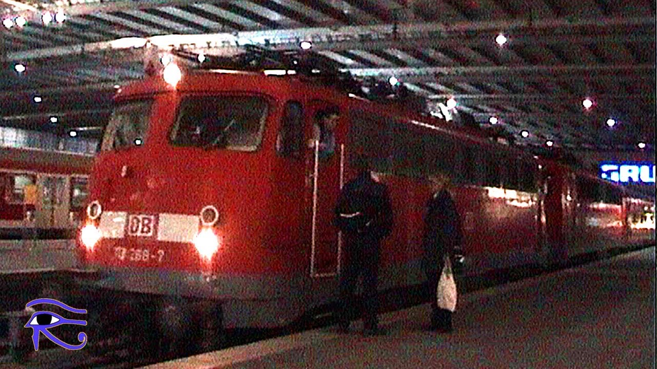 Hauptbahnhof München DB winterlicher Abendrundgang 2003 mit ET420, 113, 101, 111, 218, 612 etc.