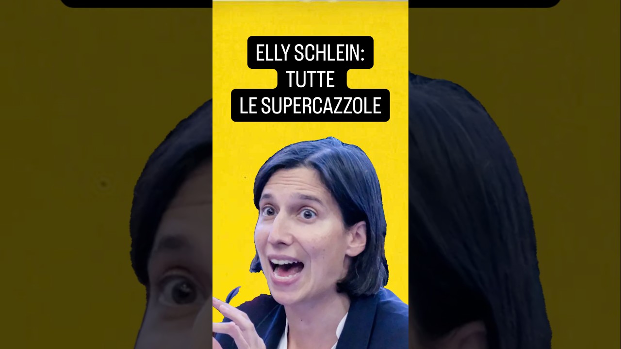 ELLY SCHLEIN IN AMICI MIEI #schlein #ellyschlein #pausateatrale #sinistra #pd #deluca #meloni