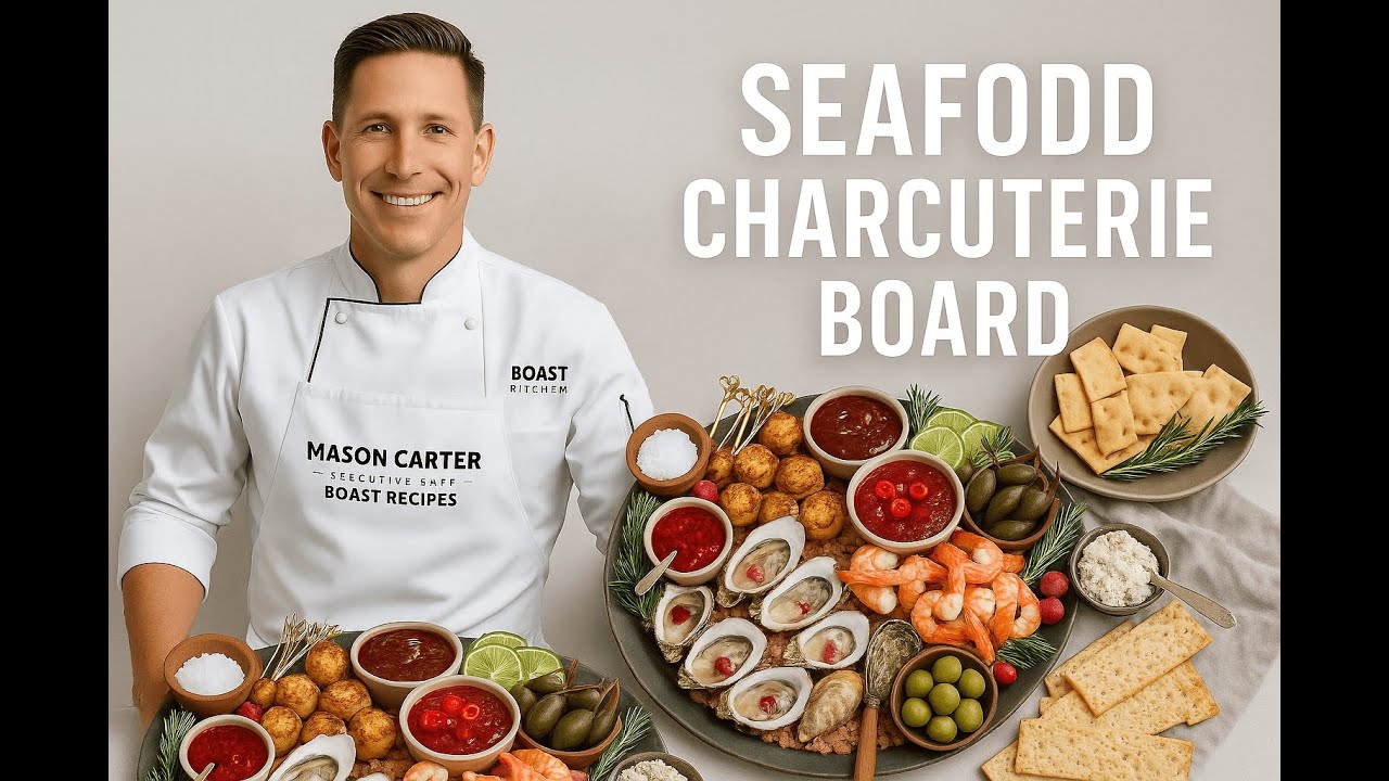 How to Make a Seafood Charcuterie Board | Elegant Party Appetizer Idea
