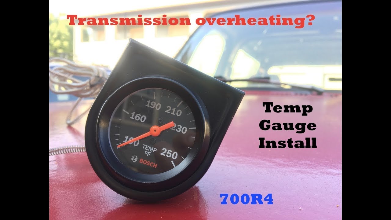 91 k5 blazer transmission temperature gauge install