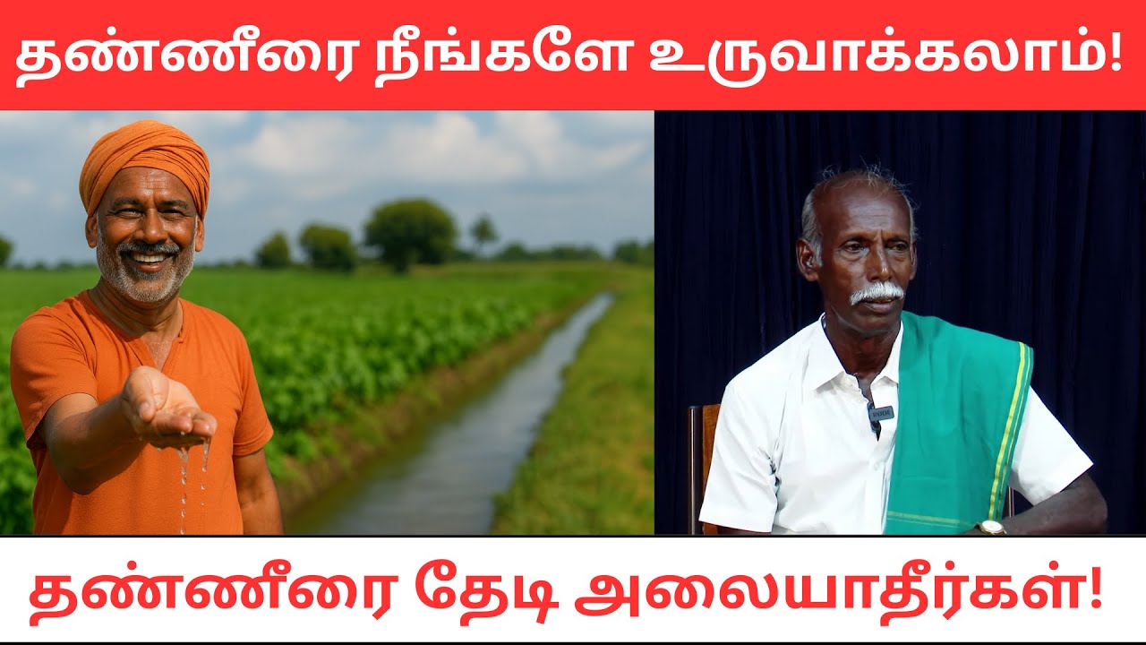 தண்ணீரை தேடி அலையாதீர்கள்! 💧 தண்ணீரை நீங்களே உருவாக்கலாம் 🌱 தமிழர் விவசாய ரகசியம்! ✨ ஞானப்பிரகாசம்
