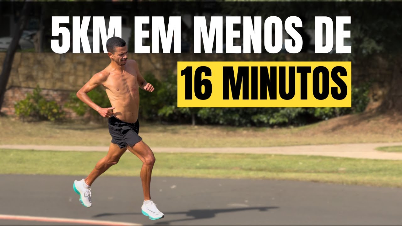 Meu treino para correr sub-16 minutos nos 5km #tiros #velocidade #corridaderua